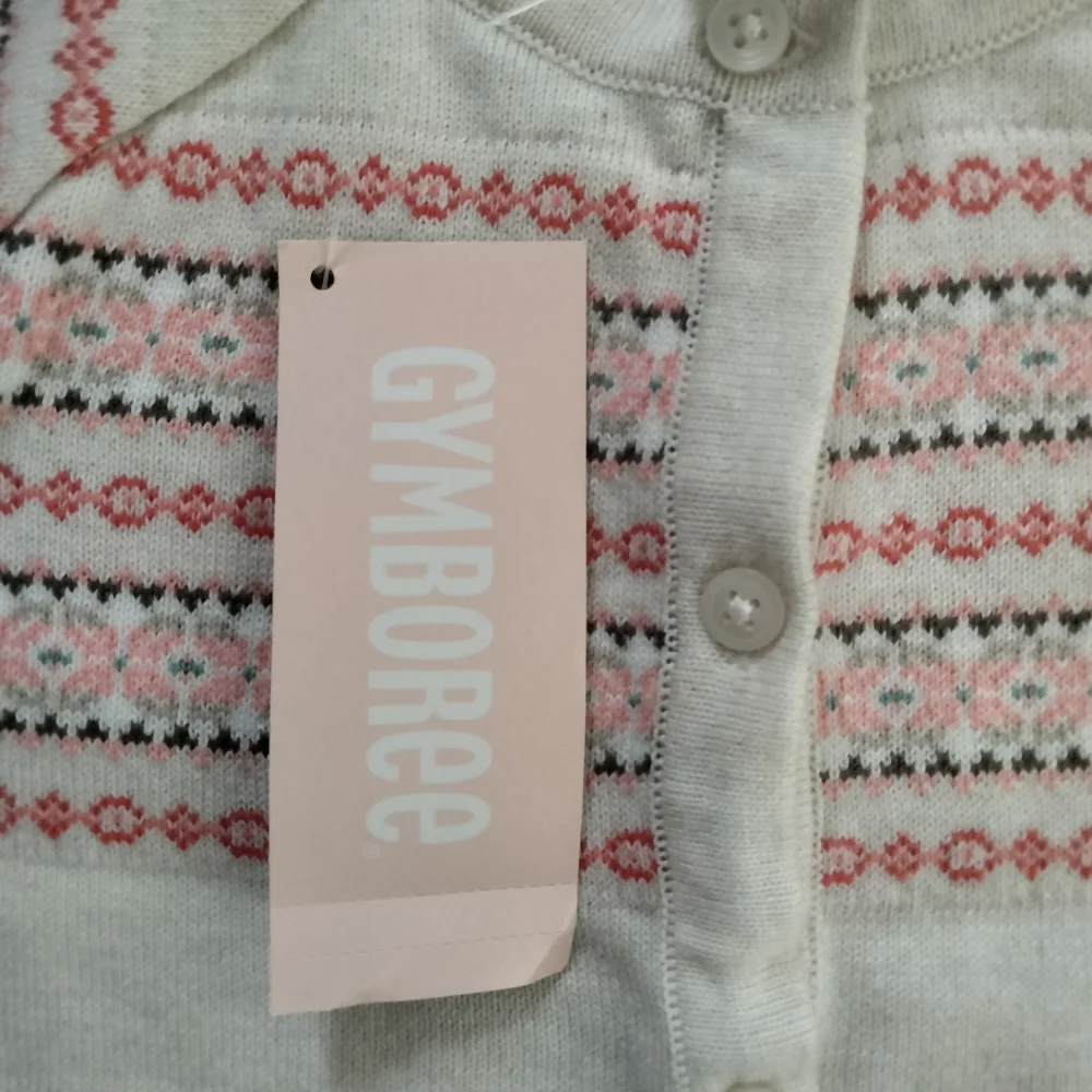 Gymboree Baby Cardigan Sweater Size 3-6 months Ivory Red NWT